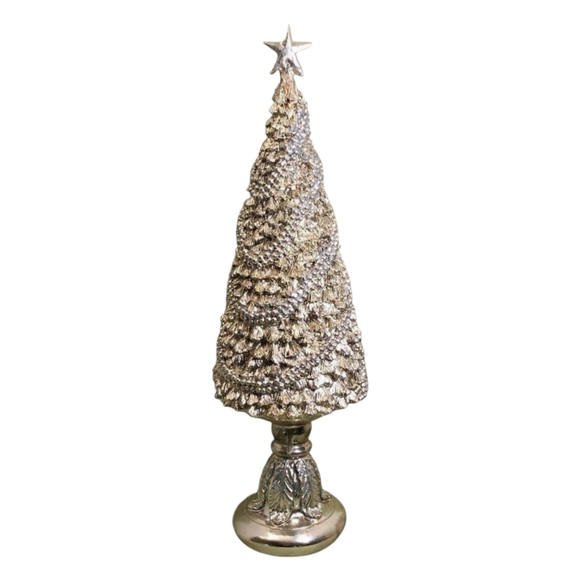 Vintage "Seasons of Glory" 14" Jewel Glimmer Christmas Tree by Cracker Barrel - Picture 3 of 7